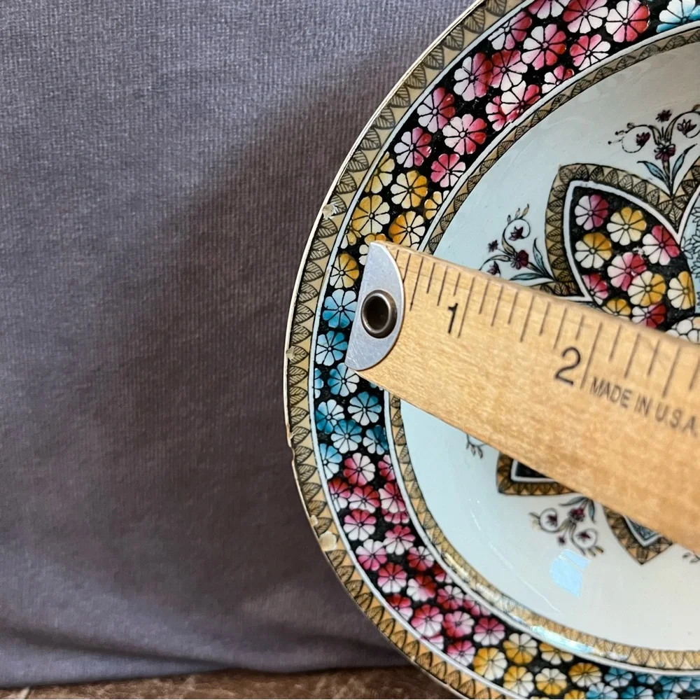 1881 Victorian Antique Primrose Floral Daisy‎ Copeland Plate **See Description**